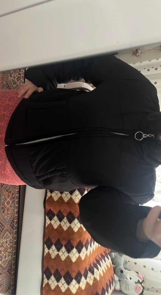 Kadın Siyah  mont - Görsel 2