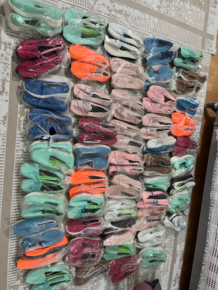 Renkli Kadın Spor Ayakkabılar Velcro Bağcıklı - Görsel 4