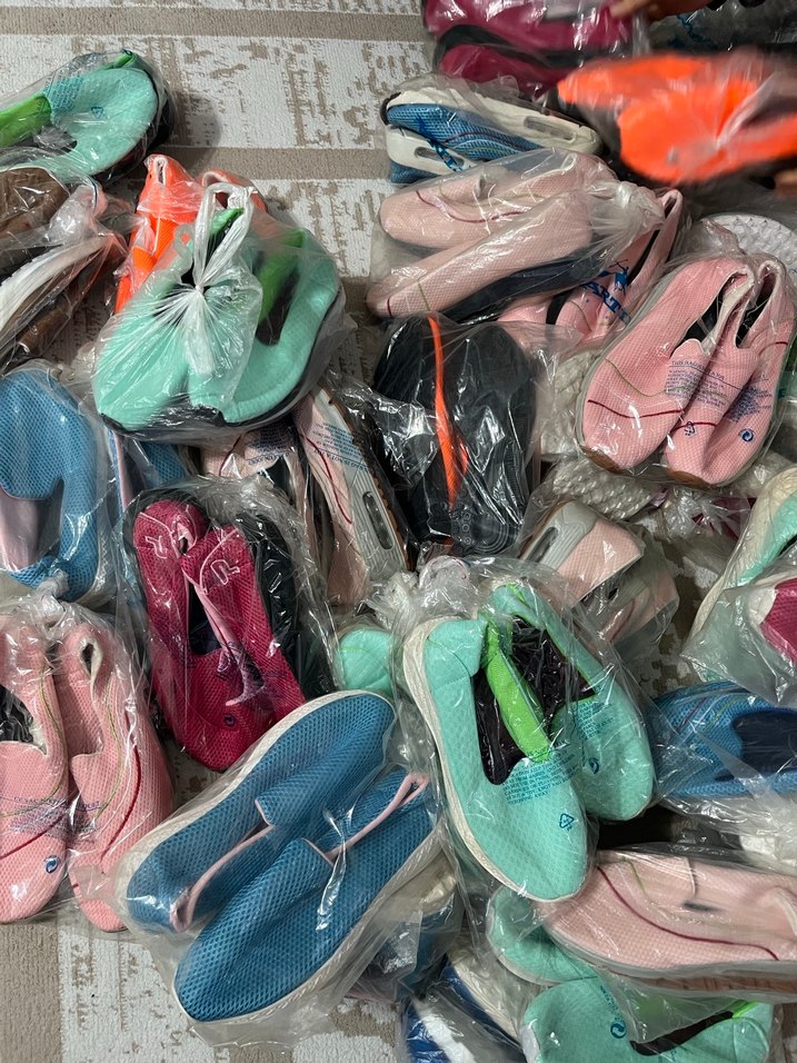 Renkli Kadın Spor Ayakkabılar Velcro Bağcıklı - Görsel 3