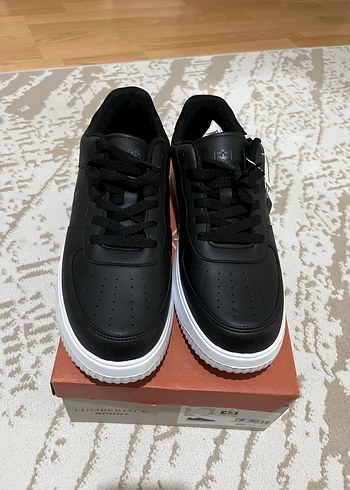 Siyah Bağcıklı lumberjank orjinal spor ayakkabı - Görsel 2