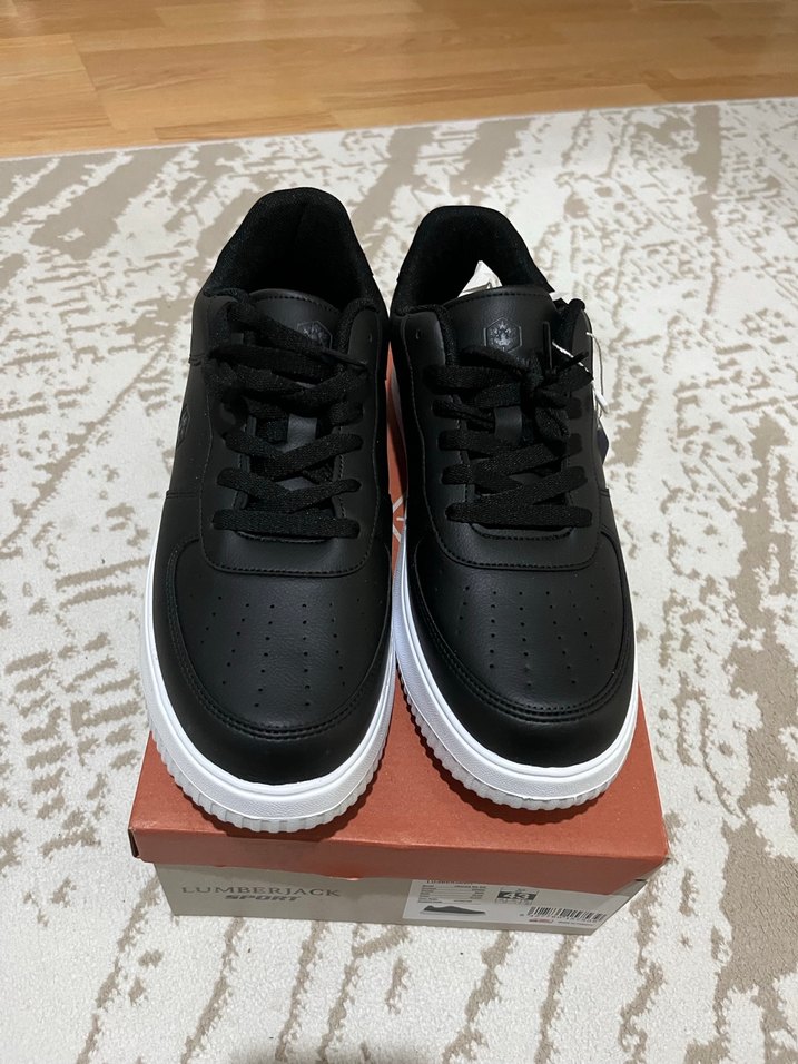 Siyah Bağcıklı lumberjank orjinal spor ayakkabı - Görsel 2
