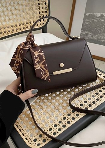 Kahverengi Deri Kadın Çanta - Görsel 3