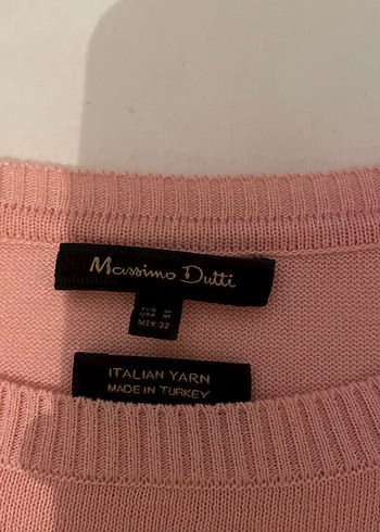 Pembe massimo dutti ve mor next ikili kol detaylı kazak - Görsel 5