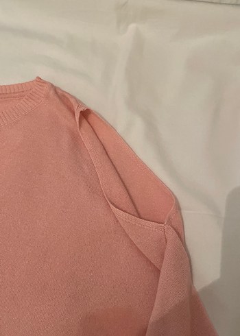 Pembe massimo dutti ve mor next ikili kol detaylı kazak - Görsel 6