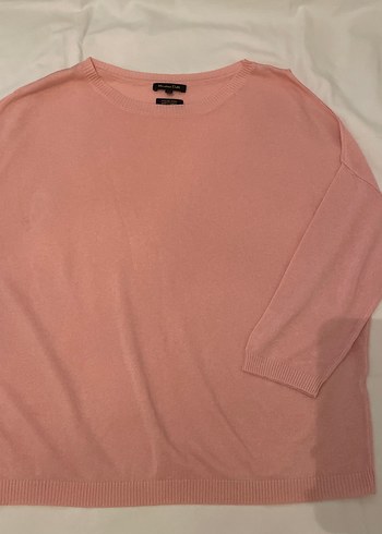 Pembe massimo dutti ve mor next ikili kol detaylı kazak - Görsel 4