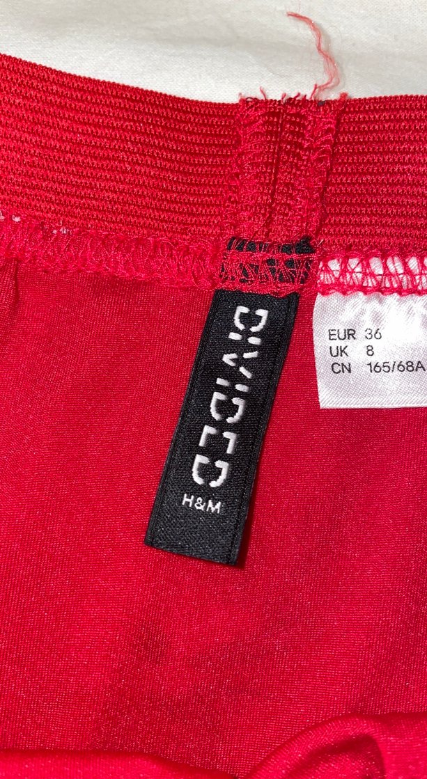 Kırmızı Çiçek Desenli Uzun tül Etek - Görsel 4