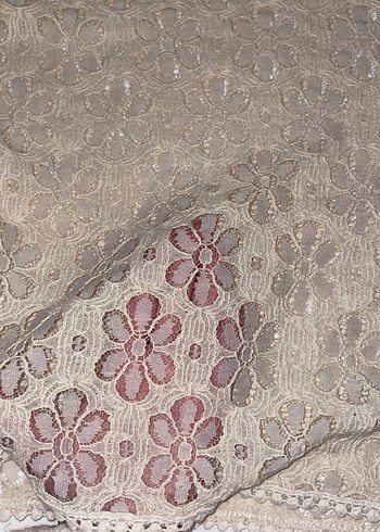 Bej Dantelli Bohem Kadın Bluz - Görsel 2