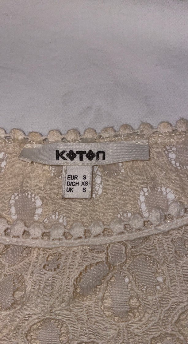 Bej Dantelli Bohem Kadın Bluz - Görsel 3