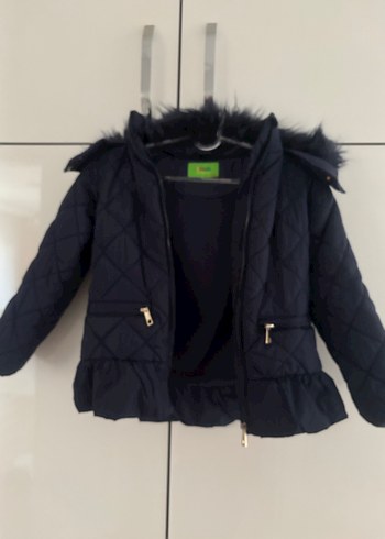 Kız Çocuk Lacivert Mont - Görsel 2