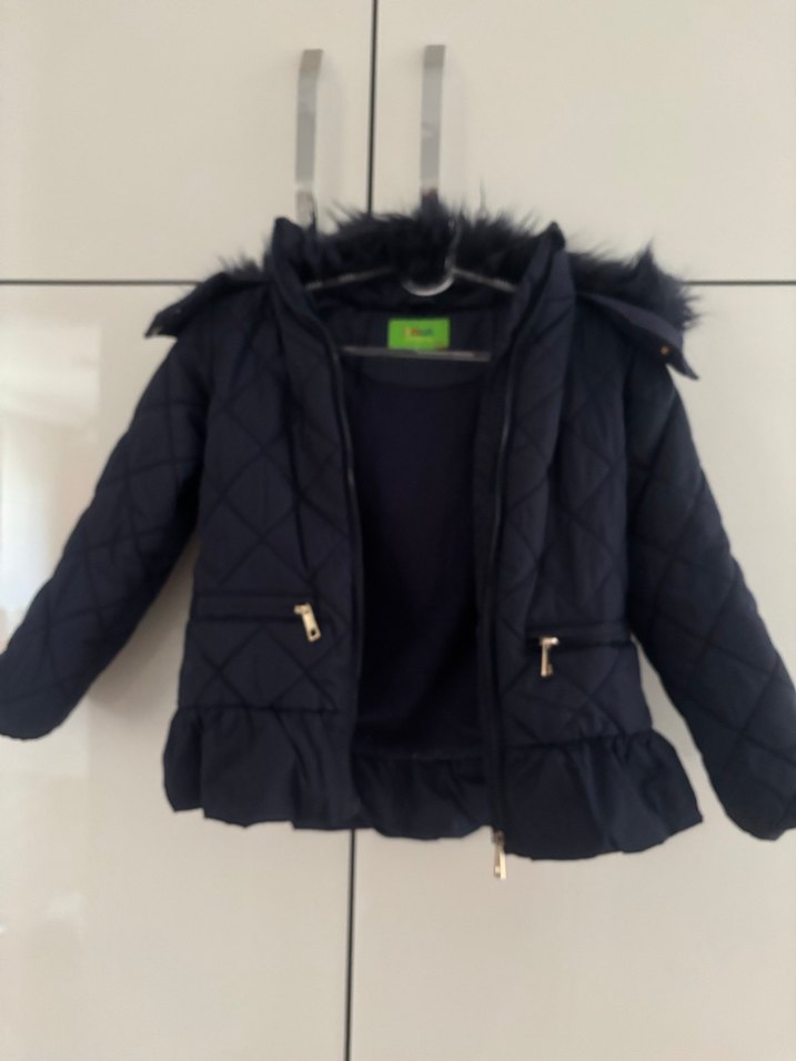 Kız Çocuk Lacivert Mont - Görsel 2