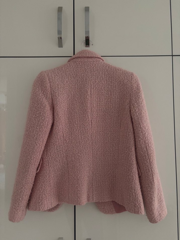 Pembe Kadın Tüvit Ceket - Görsel 2