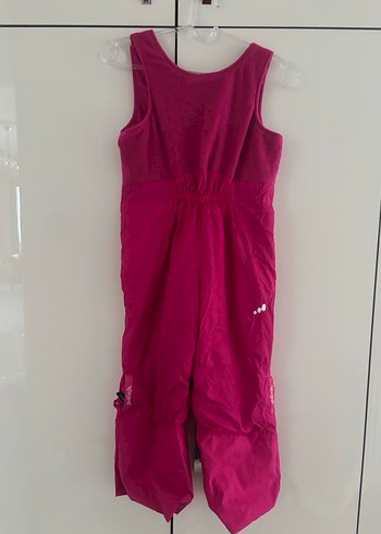 Kız Çocuk Pembe Fermuarlı Kar Pantalonu - Görsel 2