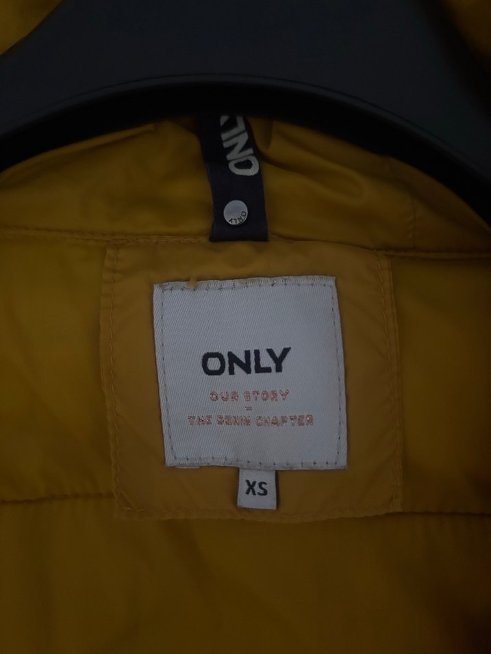 Sarı Kadın Kışlık Fermuarlı Mont - Görsel 3