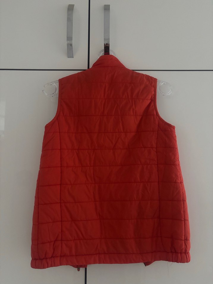 Turuncu Fermuarlı Çocuk Yelek - Görsel 3