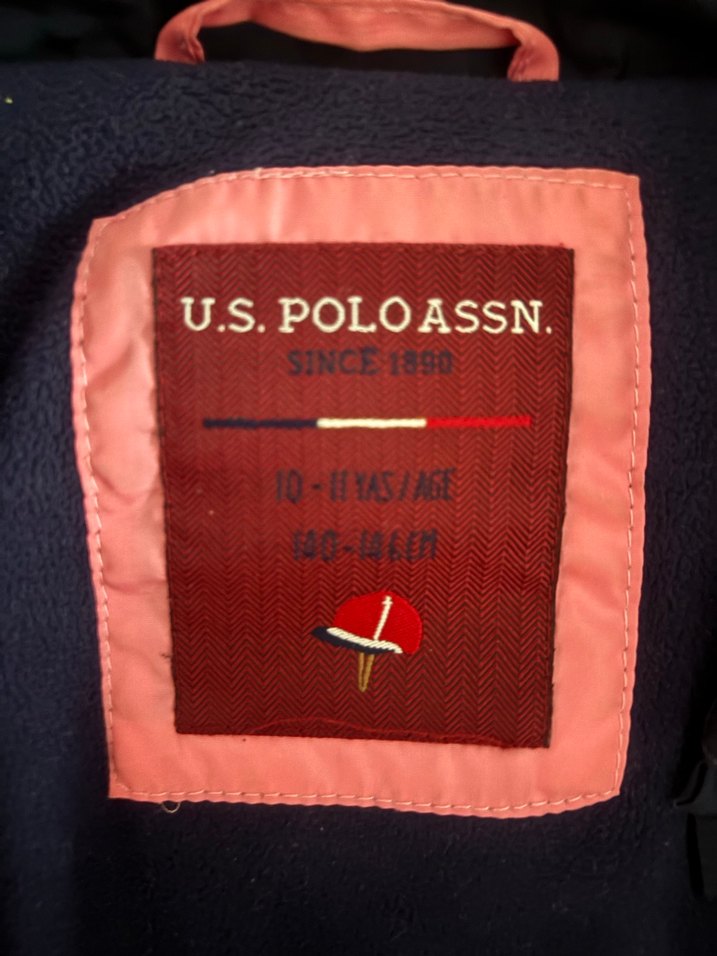 Lacivert kız çocuk Midi Kaban, Kürklü Kapüşonlu - Görsel 3