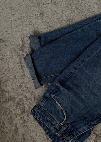 Kadın Lacivert mom Kesim kot Pantolon - Görsel 3