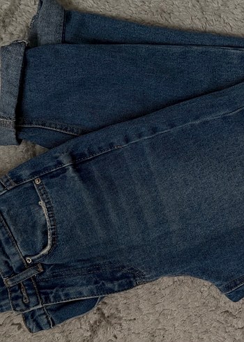 Kadın Lacivert mom Kesim kot Pantolon - Görsel 2