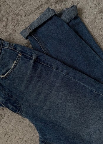 Kadın Lacivert mom Kesim kot Pantolon - Görsel 5