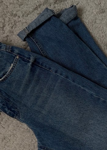 Kadın Lacivert mom Kesim kot Pantolon - Görsel 4