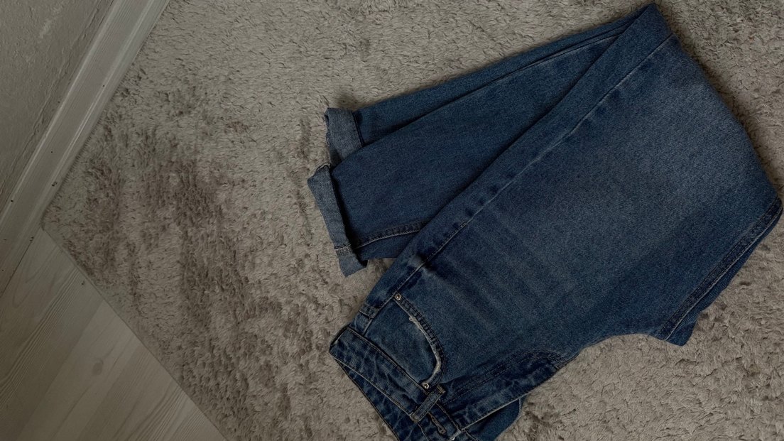 Kadın Lacivert mom Kesim kot Pantolon - Görsel 3