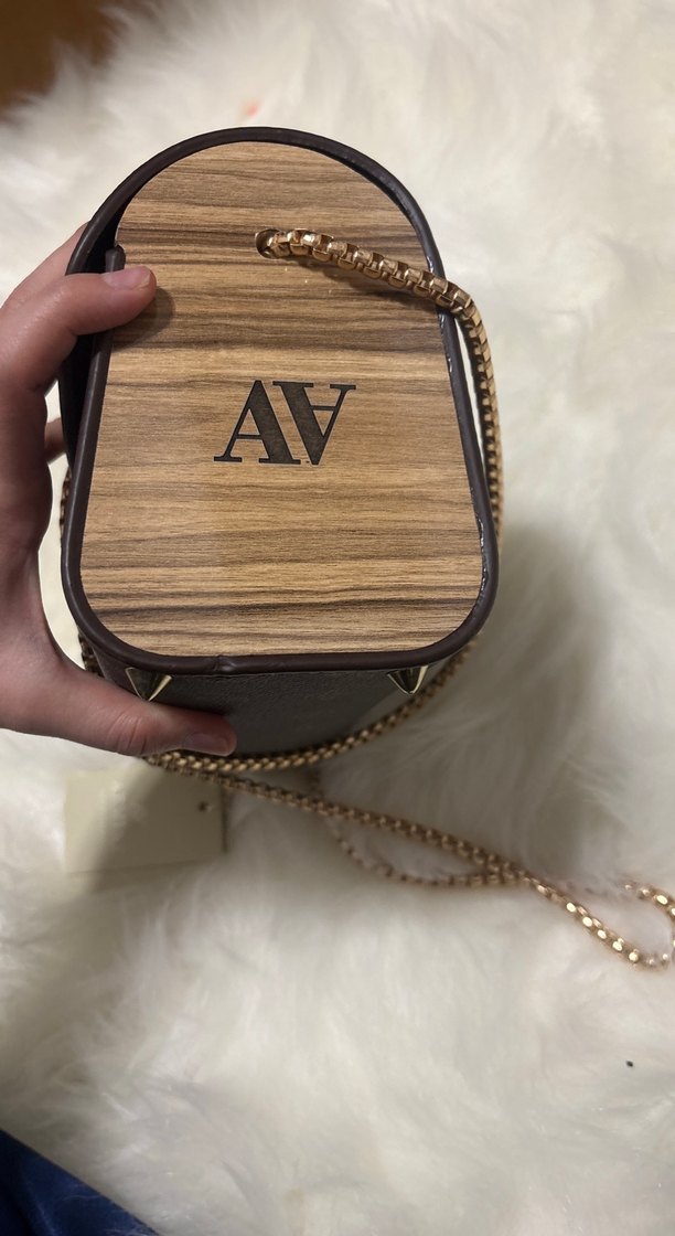 Zincir Detaylı Kahverengi Deri Kadın Çanta - Görsel 4