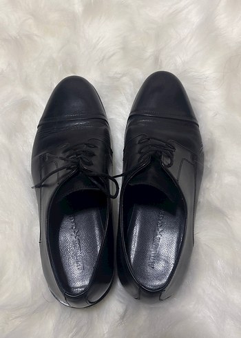 Siyah Deri Klasik Erkek Ayakkabı - Görsel 2