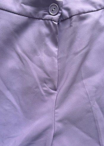 Lila Kumaş Kadın Pantolon - Görsel 3