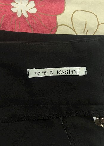 Yüksek bel Siyah Kadın Kumaş Pantolon Regular Fit - Görsel 2