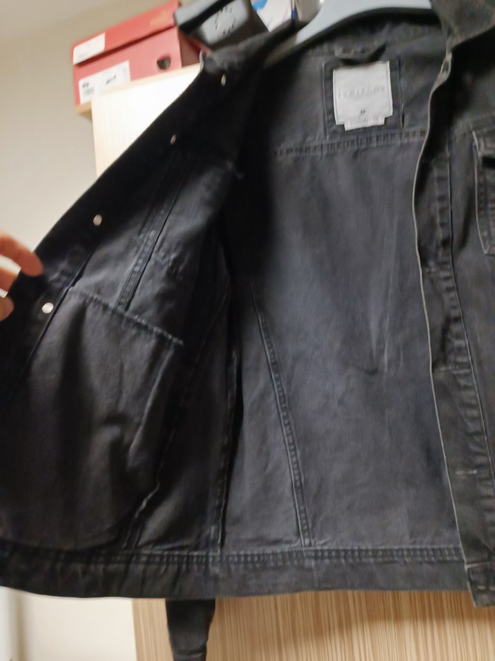 erkek
 Siyah Kot Ceket, Normal Boy, Düğmeli - Görsel 2