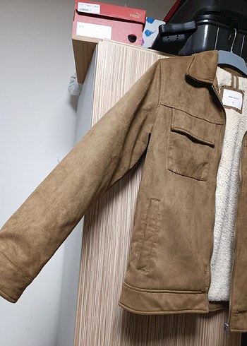 Kahverengi Süet Erkek Ceket Kürklü - Görsel 6