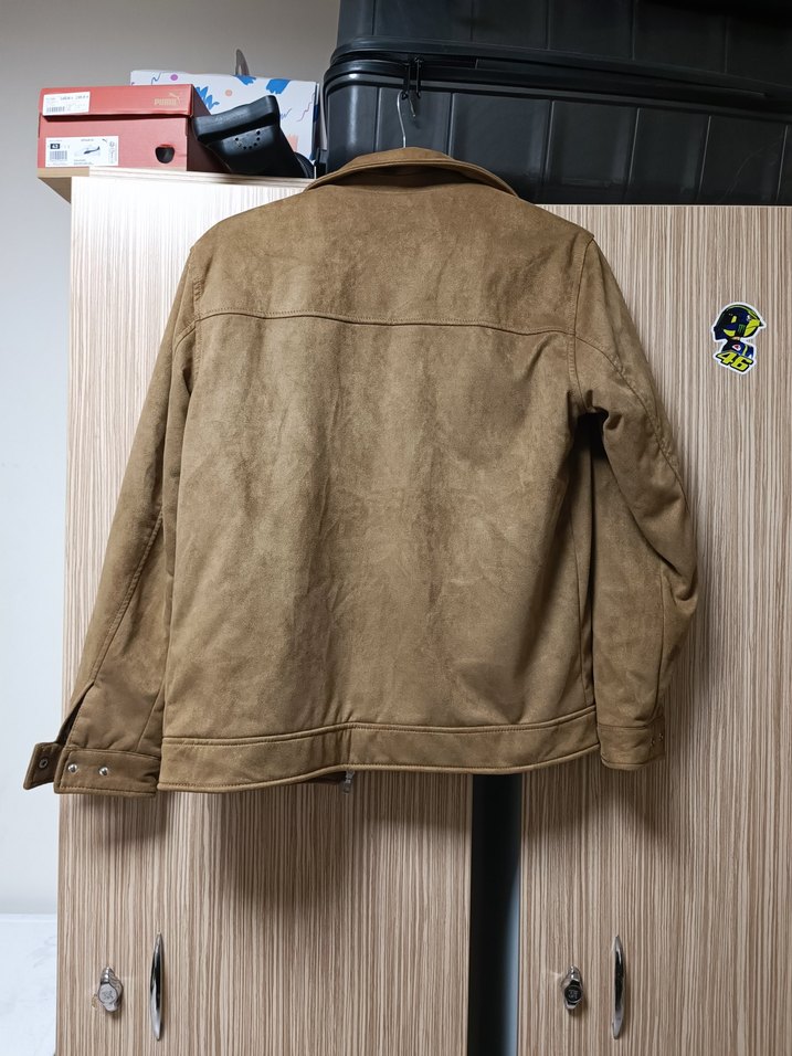 Kahverengi Süet Erkek Ceket Kürklü - Görsel 3