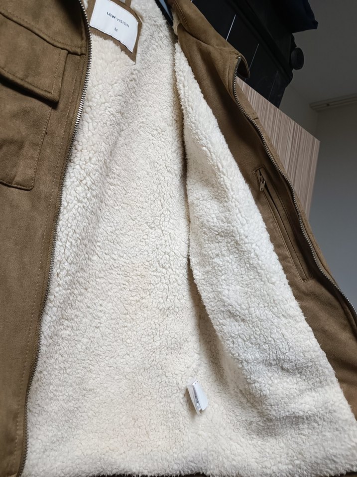Kahverengi Süet Erkek Ceket Kürklü - Görsel 4