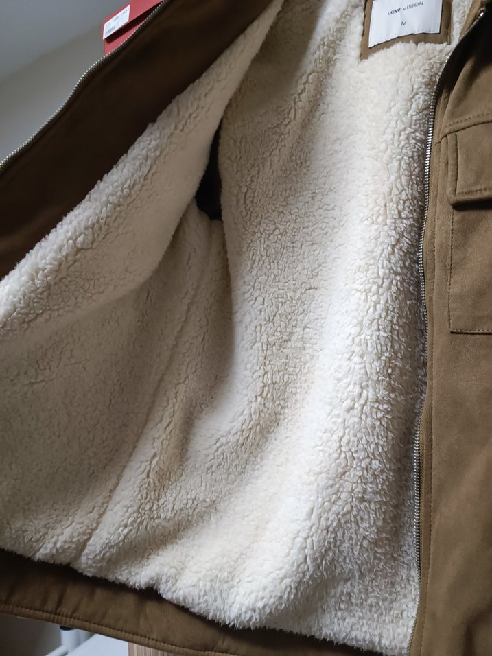 Kahverengi Süet Erkek Ceket Kürklü - Görsel 5