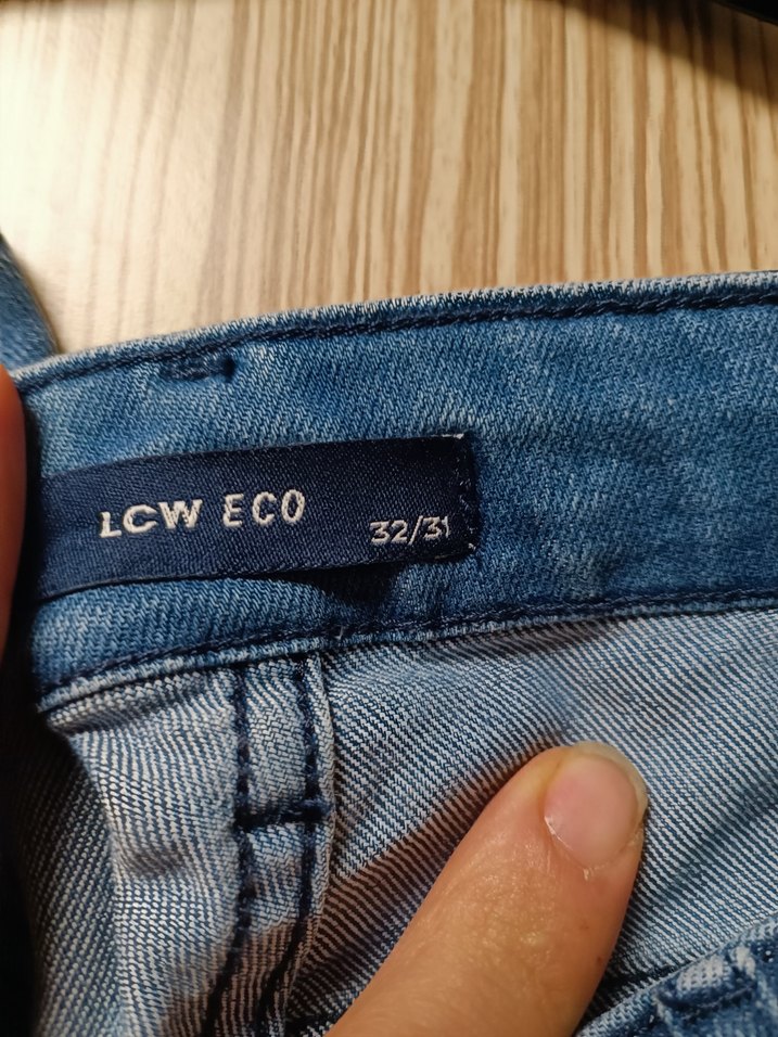 Mavi Parlak Denim Erkek Jean Pantolon - Görsel 3