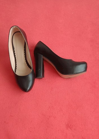 Kadın Siyah Platform Topuklu Stiletto - Görsel 3