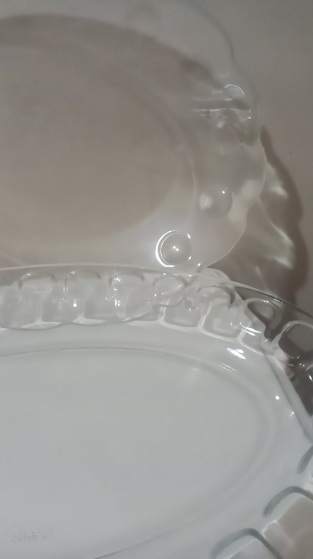 Beyaz Desensiz Cam Tabak Seti - Görsel 3