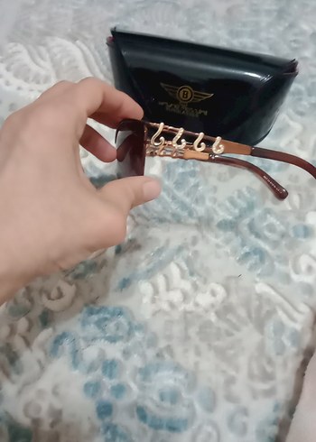 Parlak Kahverengi Tokalı Kadın Güneş Gözlüğü - Görsel 4