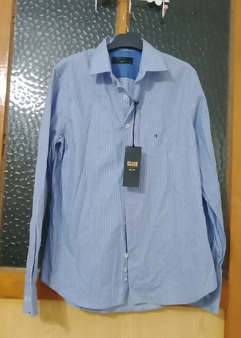 Mavi Uzun Kollu Denim Gömlek - Görsel 2