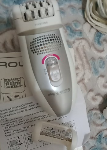 Beyaz Pastel Epilatör Seti ve Aksesuarları - Görsel 3