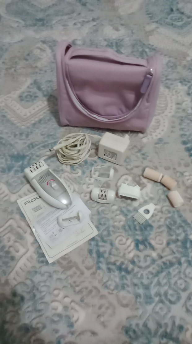 Beyaz Pastel Epilatör Seti ve Aksesuarları - Görsel 2