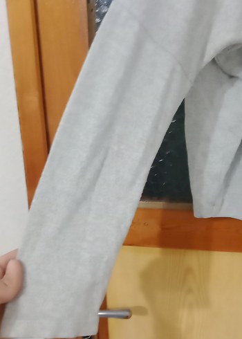 Gri Midi Kadın Uzun Kollu Hırka - Görsel 2