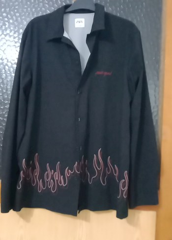 Siyah Düğmeli Uzun Kollu Midi Gömlek - Görsel 3