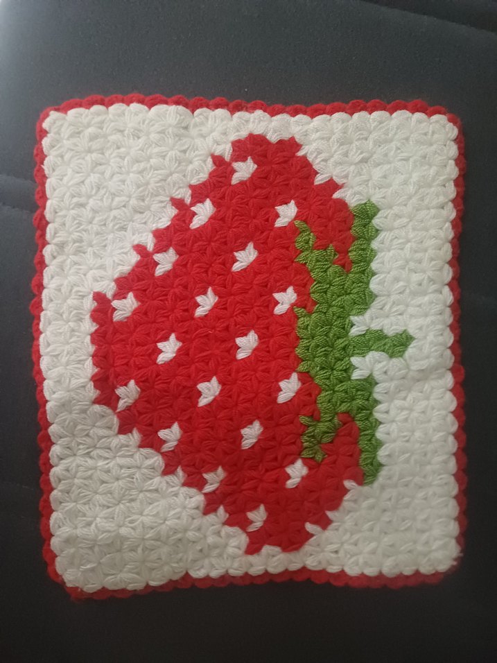 Renkli Çilek Desenli Banyo lifi - Görsel 2