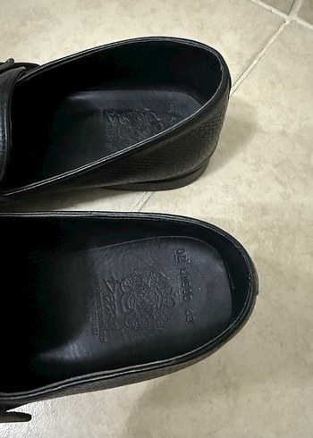 Klasik Siyah Deri Tokalı Erkek Ayakkabı - Görsel 4