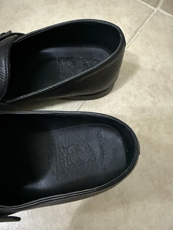 Klasik Siyah Deri Tokalı Erkek Ayakkabı - Görsel 4