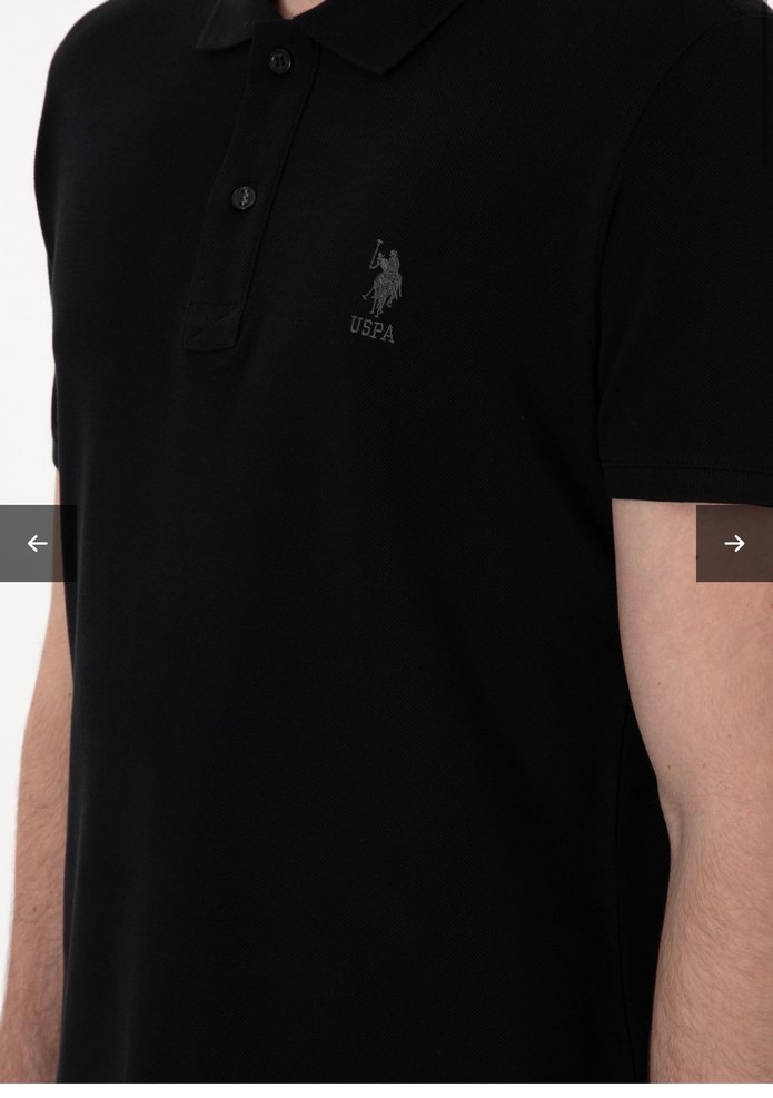 Erkek Siyah Regular Fit Polo Tişört - Görsel 2