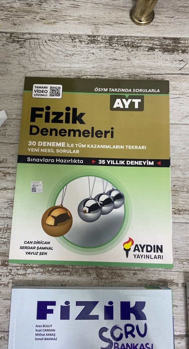 FİZİK Apotemi deneme + Nihat bilgin soru bankası + Aydın deneme - Görsel 4
