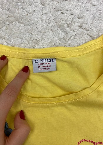 Sarı Kız Çocuk Baskılı Pamuk Tişört - Görsel 2