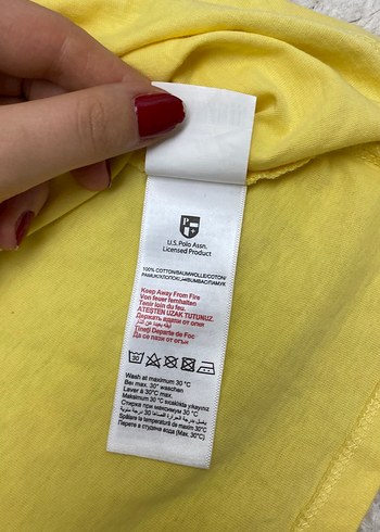 Sarı Kız Çocuk Baskılı Pamuk Tişört - Görsel 3