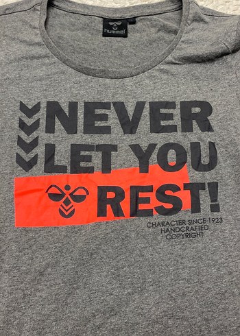 Pamuklu Gri Baskılı Kadın Tişört - Görsel 3